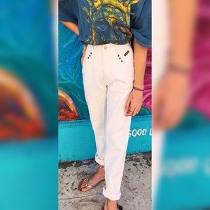90’s Vintage Rockies Jeans High Waisted White